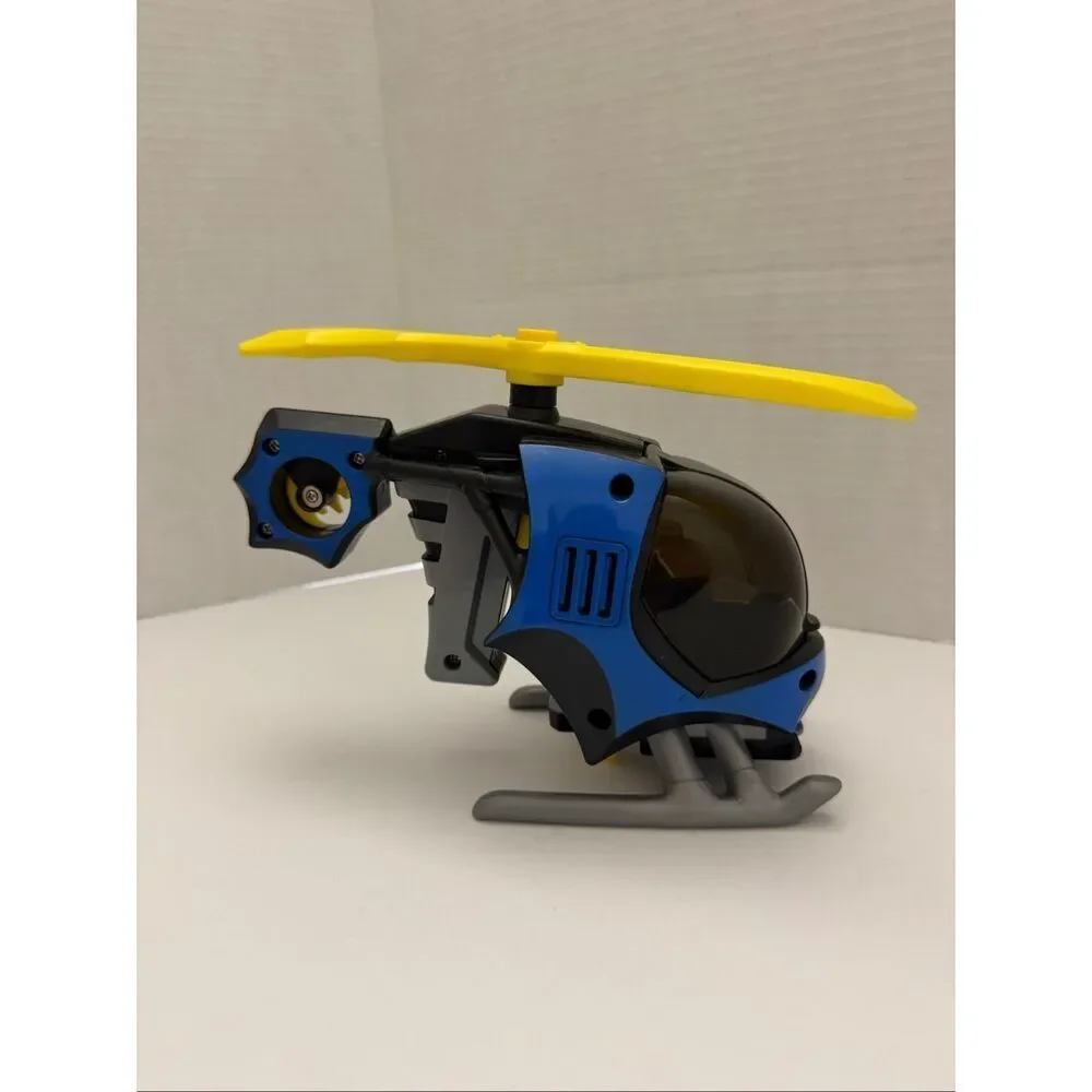 Imaginext DC Super Friends BATCOPTER Helicopter 3 Batman Figures 2 Batbot Discs